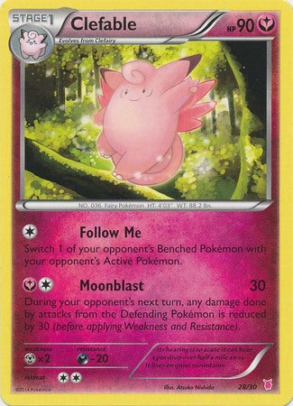 Clefable (28/30) [XY: Trainer Kit 1 - Wigglytuff] | Gear Gaming Bentonville