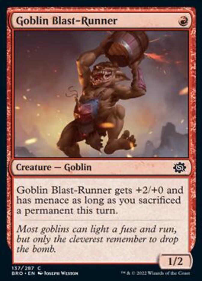 Goblin Blast-Runner [The Brothers' War] | Gear Gaming Bentonville