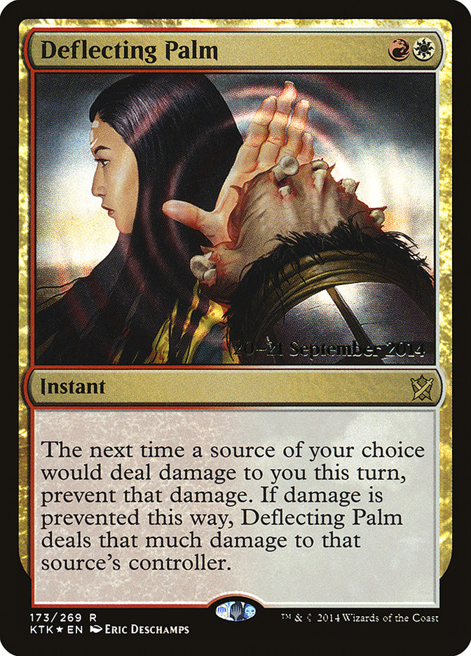 Deflecting Palm  [Khans of Tarkir Prerelease Promos] | Gear Gaming Bentonville