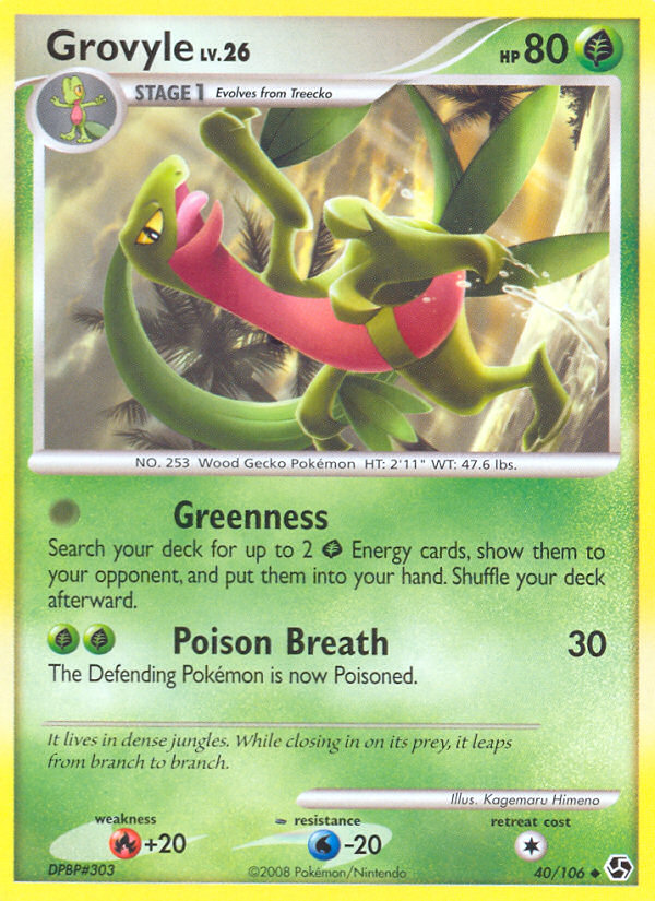 Grovyle (40/106) [Diamond & Pearl: Great Encounters] | Gear Gaming Bentonville