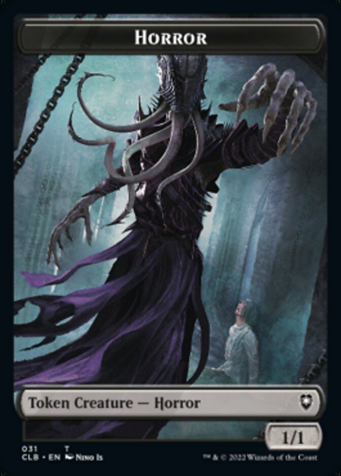 Horror // Eldrazi Horror Double-sided Token [Commander Legends: Battle for Baldur's Gate Tokens] | Gear Gaming Bentonville