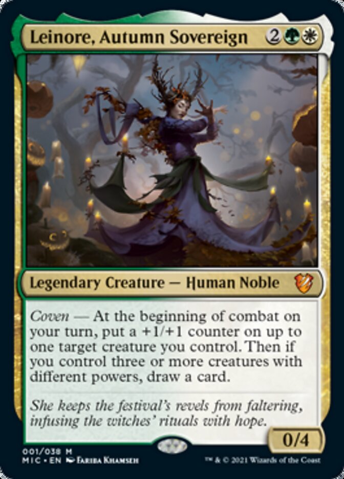 Leinore, Autumn Sovereign (Display Commander) [Innistrad: Midnight Hunt Commander] | Gear Gaming Bentonville