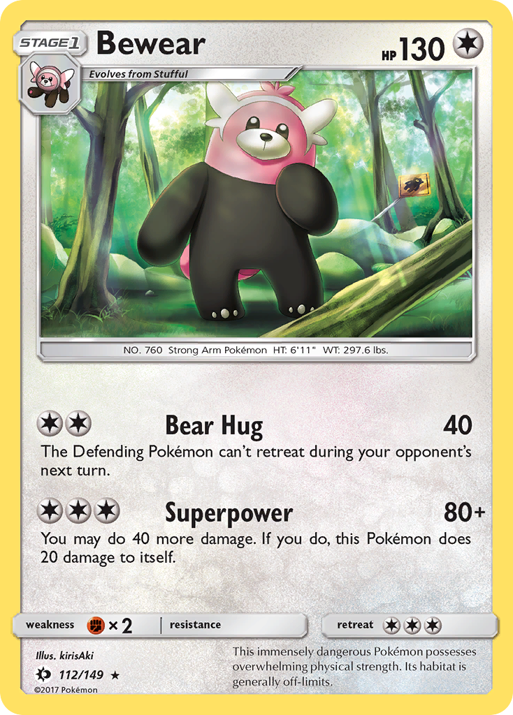 Bewear (112/149) [Sun & Moon: Base Set] | Gear Gaming Bentonville