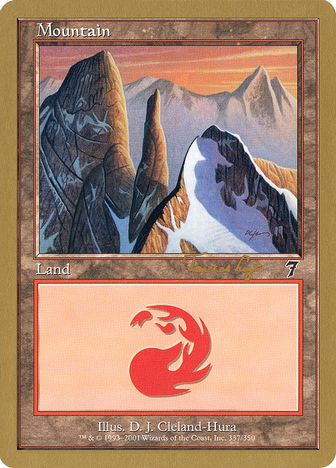 Mountain (337) (Tom van de Logt) [World Championship Decks 2001] | Gear Gaming Bentonville