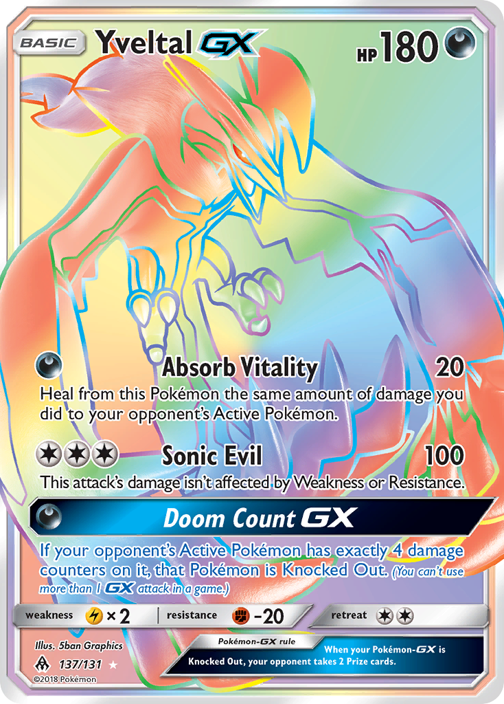 Yveltal GX (137/131) [Sun & Moon: Forbidden Light] | Gear Gaming Bentonville