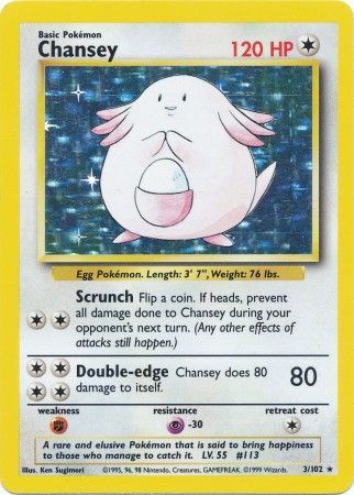 Chansey (3/102) [Base Set Unlimited] | Gear Gaming Bentonville