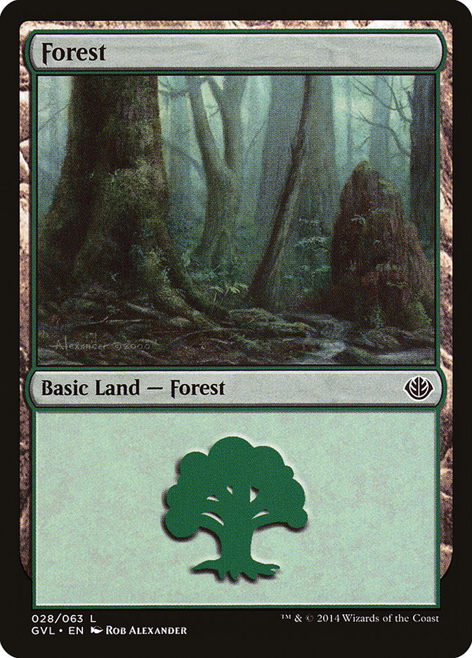 Forest (28) (Garruk vs. Liliana) [Duel Decks Anthology] | Gear Gaming Bentonville