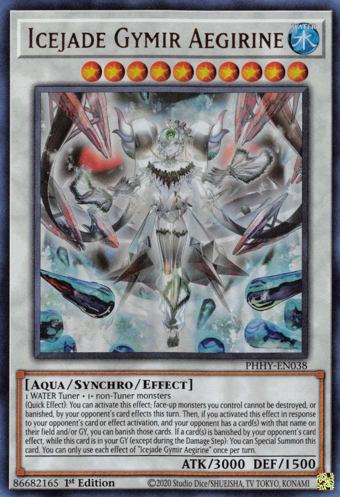 Icejade Gymir Aegirine [PHHY-EN038] Ultra Rare | Gear Gaming Bentonville