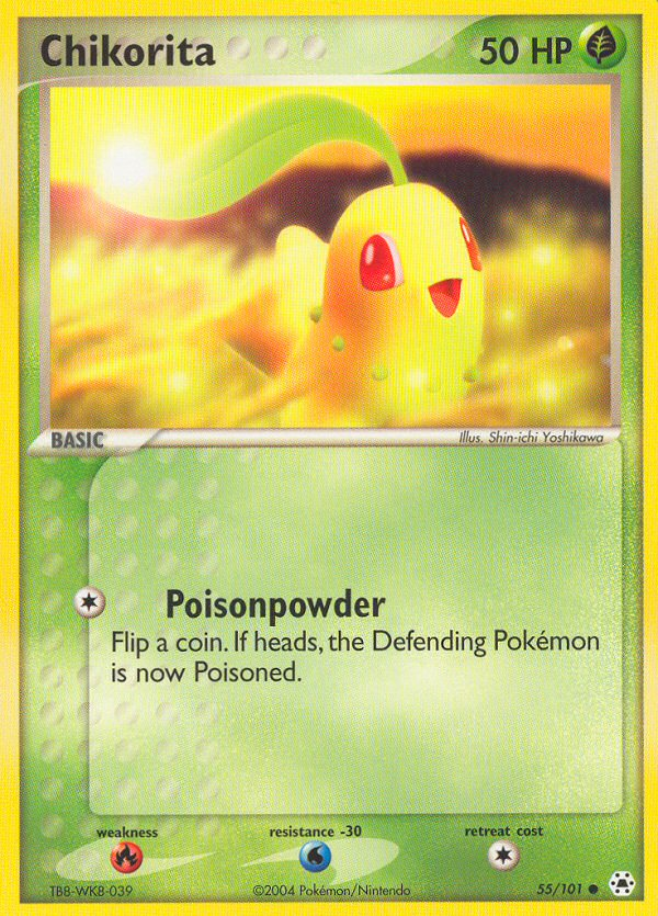 Chikorita (55/101) [EX: Hidden Legends] | Gear Gaming Bentonville