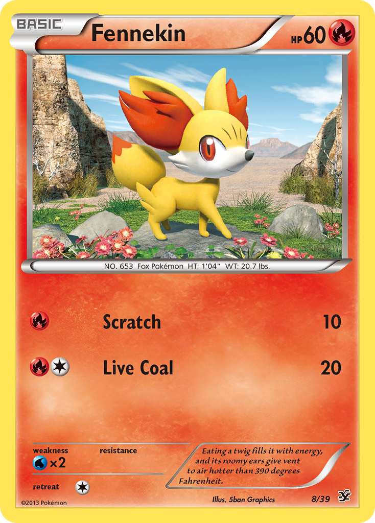 Fennekin (8/39) [XY: Kalos Starter Set] | Gear Gaming Bentonville