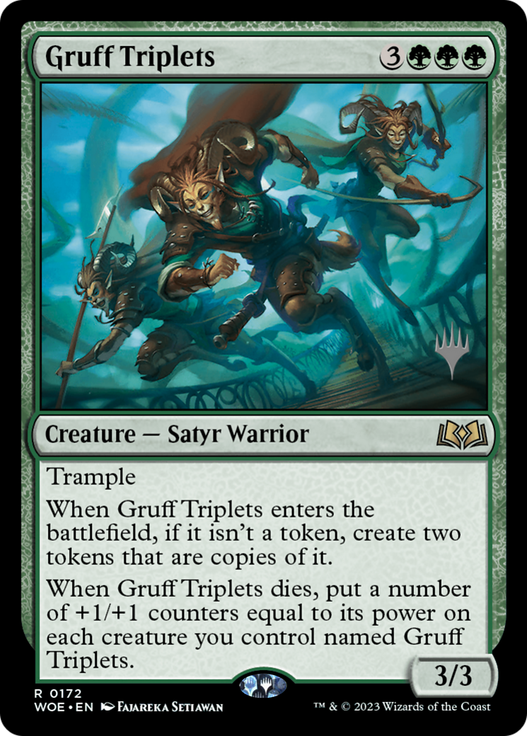 Gruff Triplets (Promo Pack) [Wilds of Eldraine Promos] | Gear Gaming Bentonville