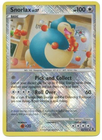 Snorlax (33/111) (League Promo) [Platinum: Rising Rivals] | Gear Gaming Bentonville