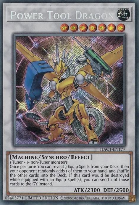 Power Tool Dragon [HAC1-EN177] Secret Rare | Gear Gaming Bentonville