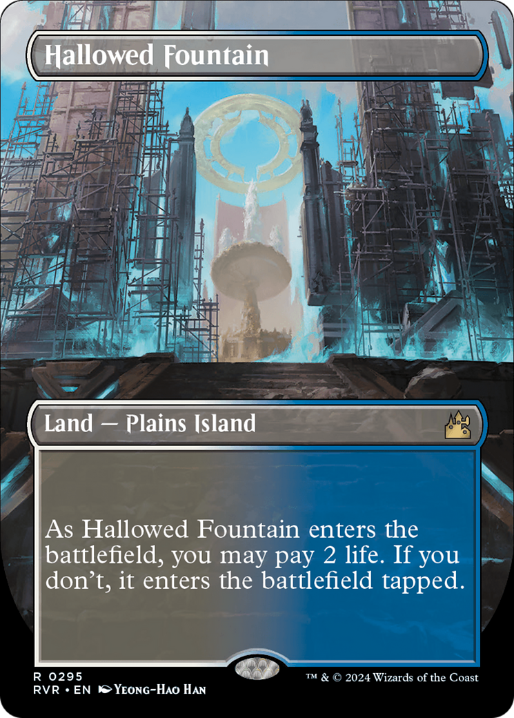 Hallowed Fountain (Borderless) [Ravnica Remastered] | Gear Gaming Bentonville