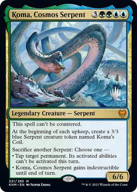 Koma, Cosmos Serpent [Kaldheim Promo Pack] | Gear Gaming Bentonville