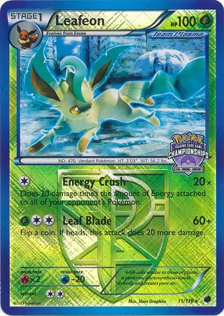 Leafeon (11/116) (States Championship Promo) [Black & White: Plasma Freeze] | Gear Gaming Bentonville