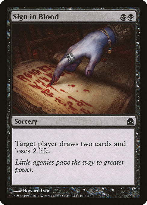 Sign in Blood [Commander] | Gear Gaming Bentonville