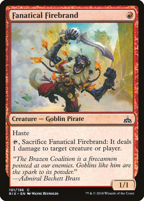 Fanatical Firebrand [Rivals of Ixalan] | Gear Gaming Bentonville