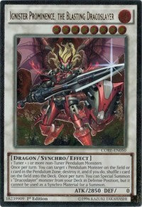 Ignister Prominence, the Blasting Dracoslayer (UTR) [Clash of Rebellions] [CORE-EN050] | Gear Gaming Bentonville