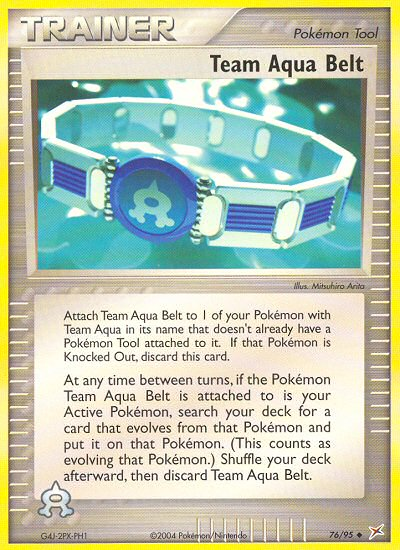Team Aqua Belt (76/95) [EX: Team Magma vs Team Aqua] | Gear Gaming Bentonville