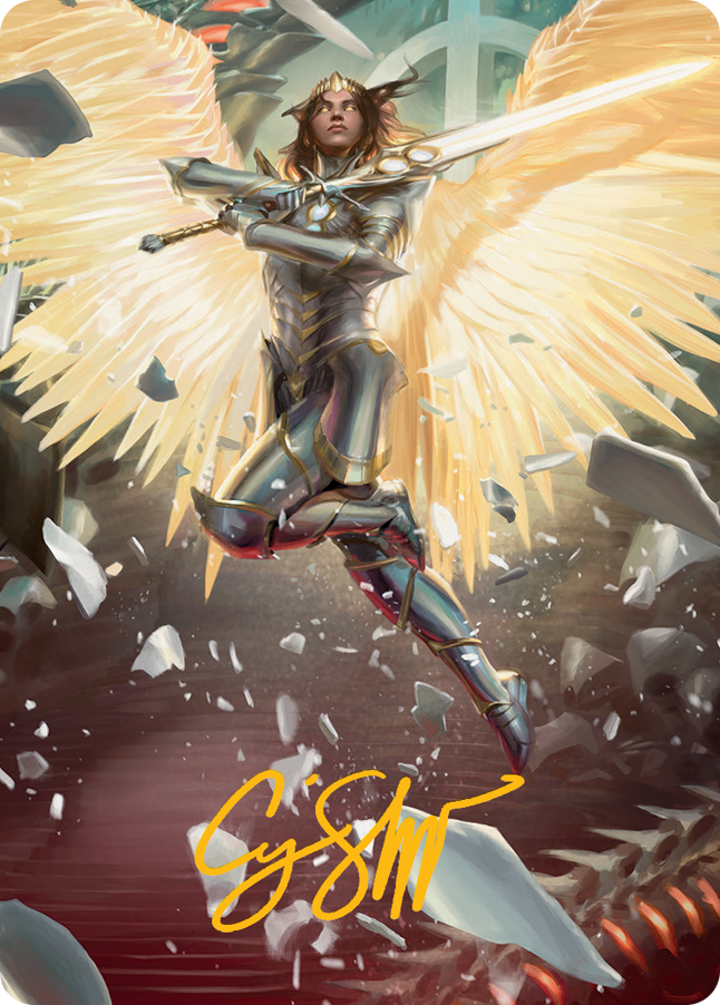 Archangel Elspeth Art Card (Gold-Stamped Signature) [March of the Machine Art Series] | Gear Gaming Bentonville