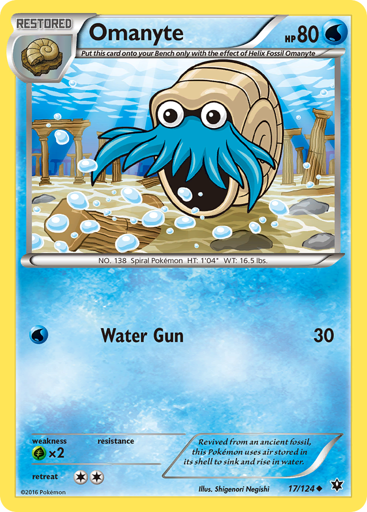 Omanyte (17/124) [XY: Fates Collide] | Gear Gaming Bentonville