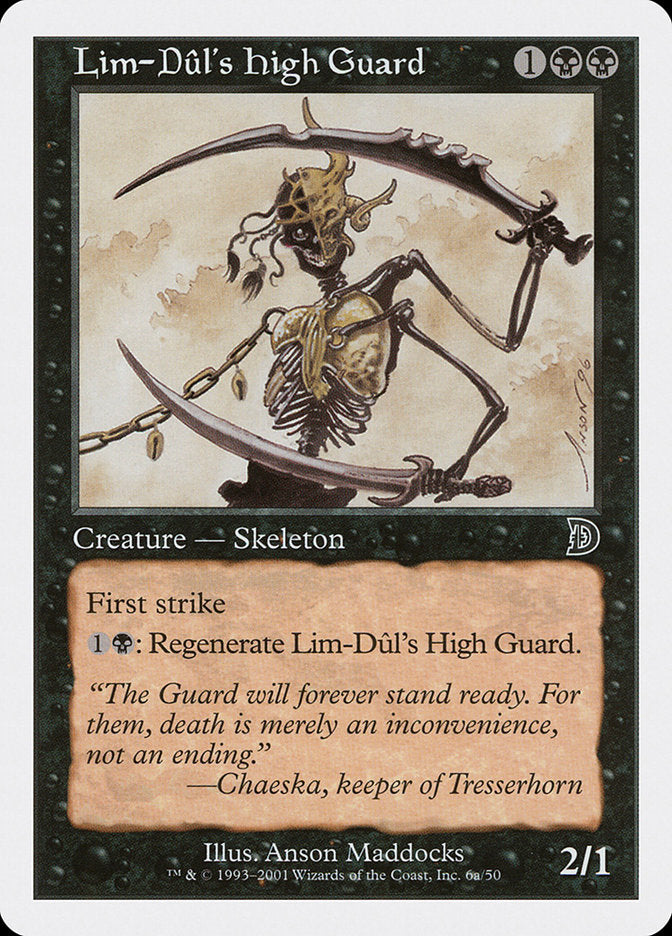 Lim-Dul's High Guard (Holding Sword) [Deckmasters] | Gear Gaming Bentonville