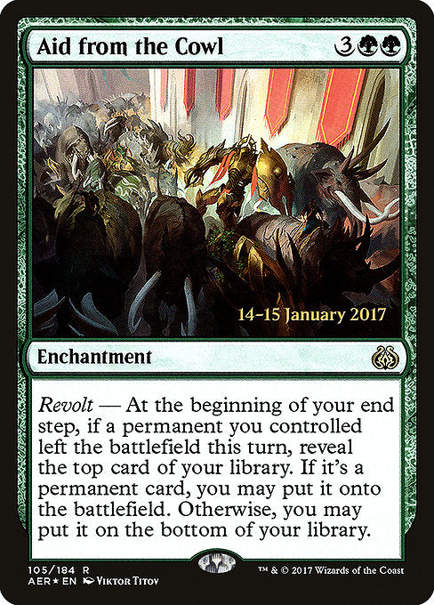 Aid from the Cowl [Prerelease Cards] | Gear Gaming Bentonville