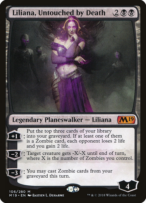 Liliana, Untouched by Death [Core Set 2019] | Gear Gaming Bentonville