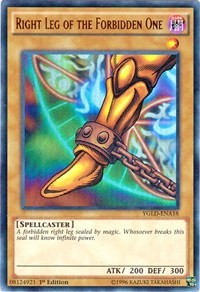 Right Leg of the Forbidden One (A) [King of Games: Yugi's Legendary Decks] [YGLD-ENA18] | Gear Gaming Bentonville