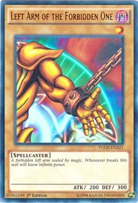 Left Arm of the Forbidden One (A) [King of Games: Yugi's Legendary Decks] [YGLD-ENA21] | Gear Gaming Bentonville