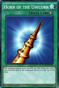 Horn of the Unicorn (A) [King of Games: Yugi's Legendary Decks] [YGLD-ENA29] | Gear Gaming Bentonville