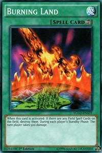 Burning Land (A) [King of Games: Yugi's Legendary Decks] [YGLD-ENA31] | Gear Gaming Bentonville