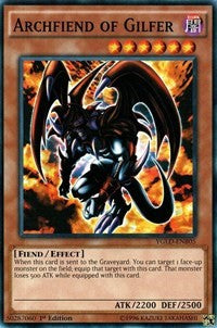 Archfiend of Gilfer (B) [King of Games: Yugi's Legendary Decks] [YGLD-ENB05] | Gear Gaming Bentonville