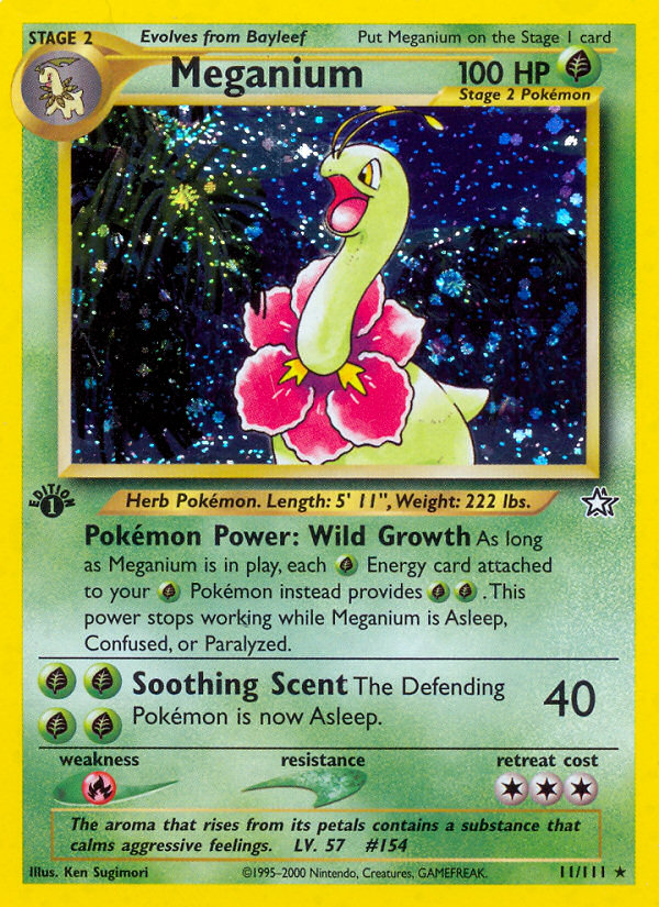 Meganium (11/111) [Neo Genesis 1st Edition] | Gear Gaming Bentonville