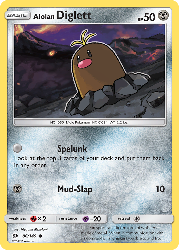 Alolan Diglett (86/149) [Sun & Moon: Base Set] | Gear Gaming Bentonville