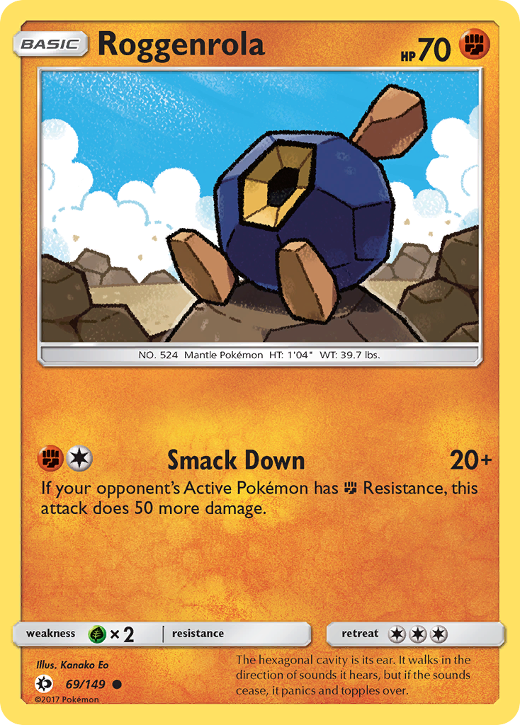 Roggenrola (69/149) [Sun & Moon: Base Set] | Gear Gaming Bentonville