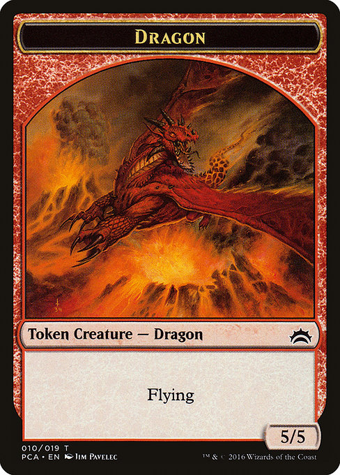 Dragon // Saproling Double-sided Token [Planechase Anthology] | Gear Gaming Bentonville