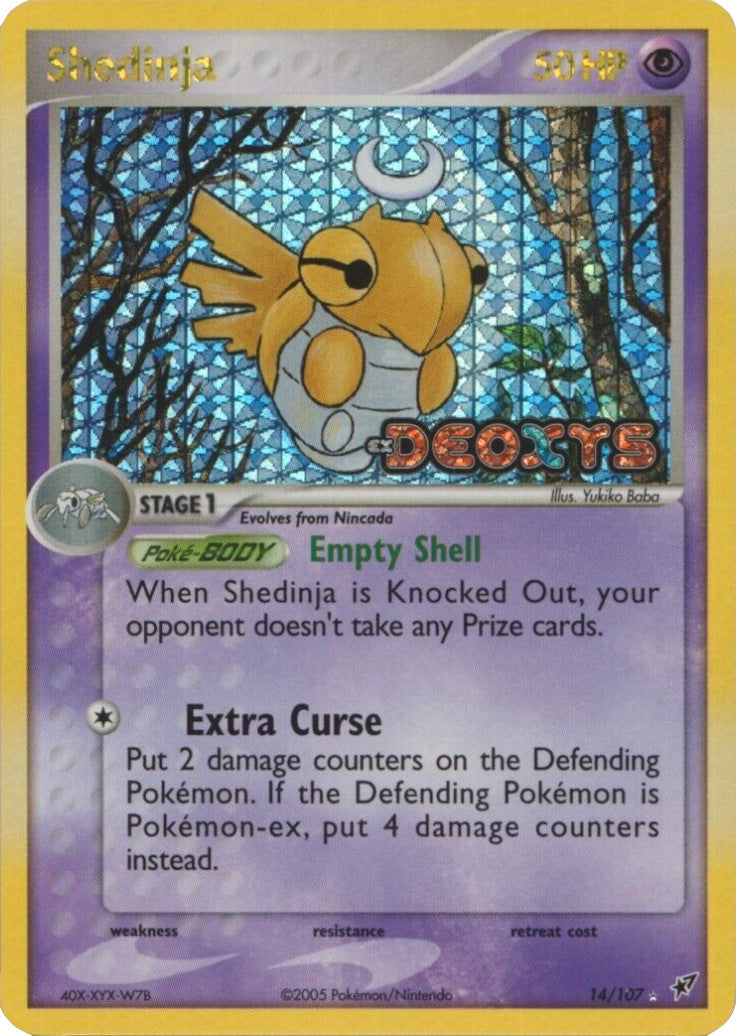 Shedinja (14/107) (Stamped) [EX: Deoxys] | Gear Gaming Bentonville