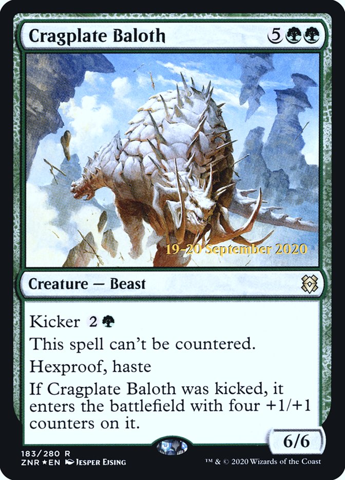 Cragplate Baloth  [Zendikar Rising Prerelease Promos] | Gear Gaming Bentonville