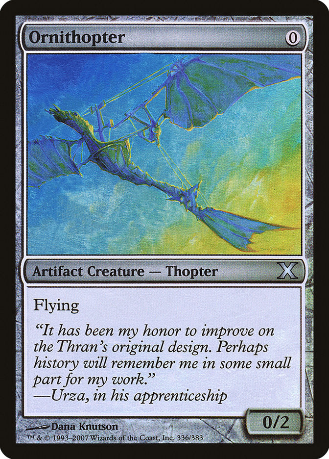 Ornithopter (Premium Foil) [Tenth Edition] | Gear Gaming Bentonville