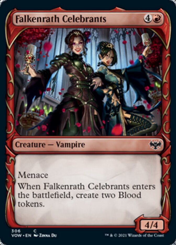 Falkenrath Celebrants (Showcase Fang Frame) [Innistrad: Crimson Vow] | Gear Gaming Bentonville