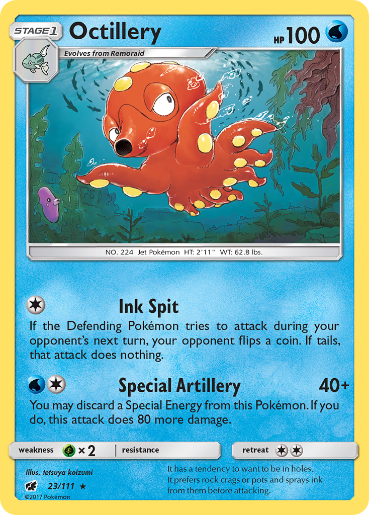 Octillery (23/111) [Sun & Moon: Crimson Invasion] | Gear Gaming Bentonville