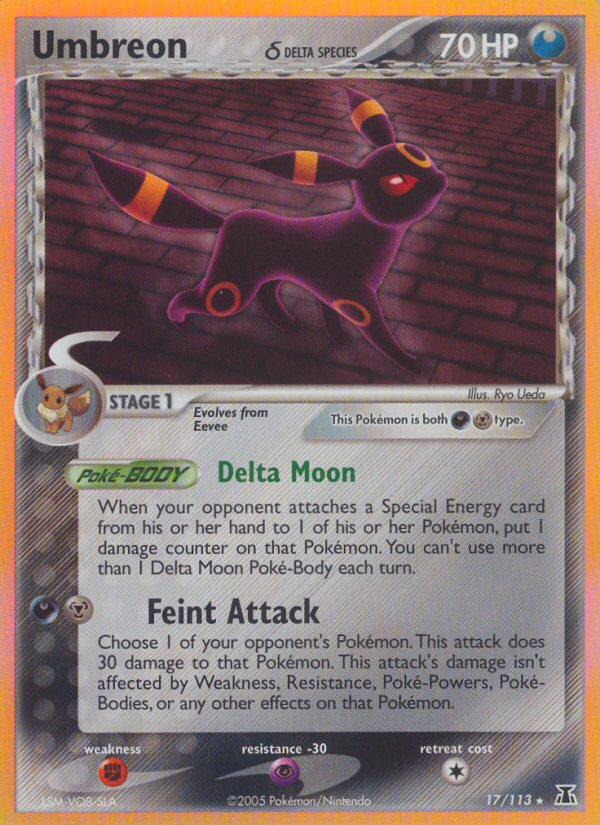 Umbreon (17/113) (Delta Species) [EX: Delta Species] | Gear Gaming Bentonville