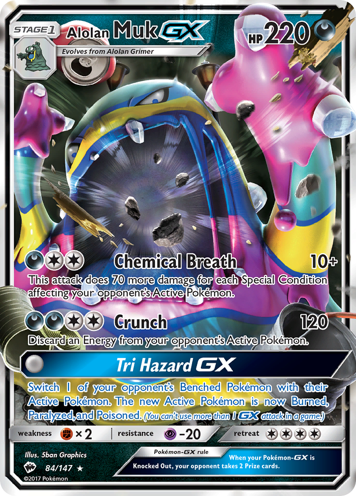 Alolan Muk GX (84/147) [Sun & Moon: Burning Shadows] | Gear Gaming Bentonville