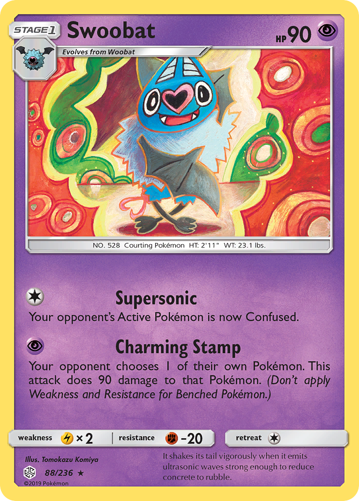 Swoobat (88/236) [Sun & Moon: Cosmic Eclipse] | Gear Gaming Bentonville