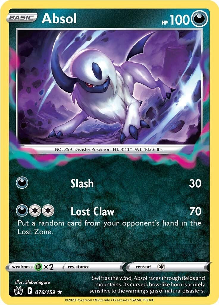 Absol (076/159) [Sword & Shield: Crown Zenith] | Gear Gaming Bentonville