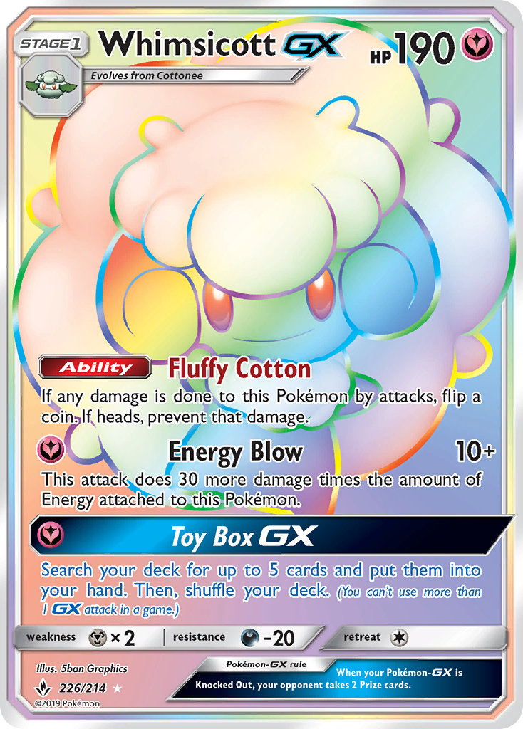 Whimsicott GX (226/214) [Sun & Moon: Unbroken Bonds] | Gear Gaming Bentonville