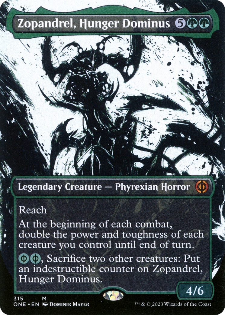 Zopandrel, Hunger Dominus (Borderless Ichor) [Phyrexia: All Will Be One] | Gear Gaming Bentonville