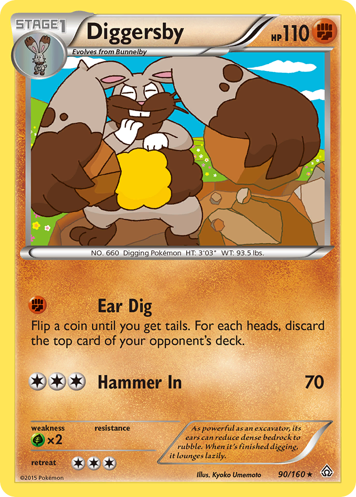 Diggersby (90/160) [XY: Primal Clash] | Gear Gaming Bentonville